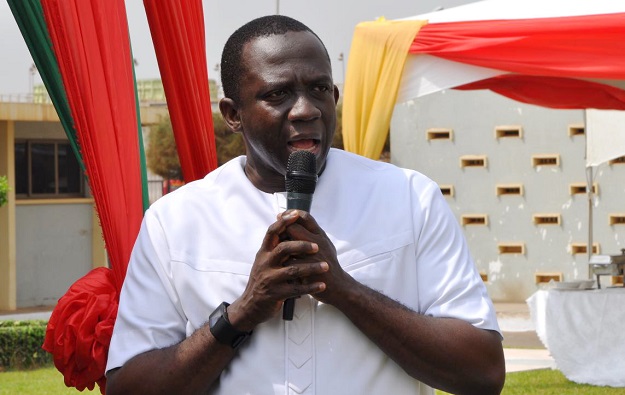 Mr Awuah Darko, MD of TOR, speaking at the durbar. Picture: DELLA RUSSEL OCLOO